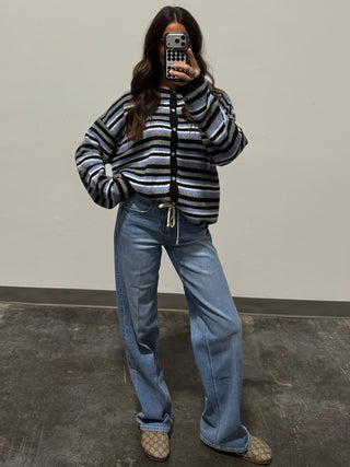 Wallace Stripe Knit Cardigan