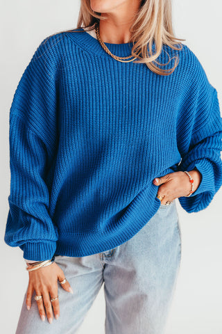 Jordy Knit Sweater | Cobalt