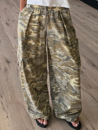At Ease Camo Baggy Pants