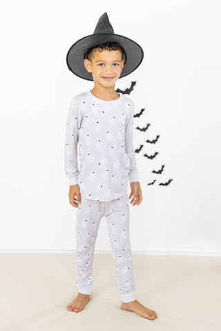 Kids Hey Boo Pajama Set | Stone | Tiny Talulah