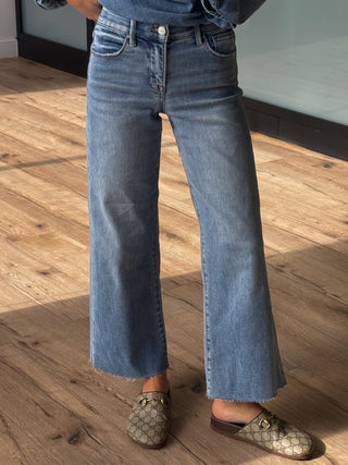 Kian Cropped Jeans | Medium Wash | +Plus Available