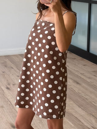 Noelle Denim Dress | Polka Dot