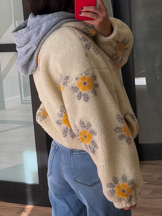 Daisy Thorn Sherpa Bomber Jacket