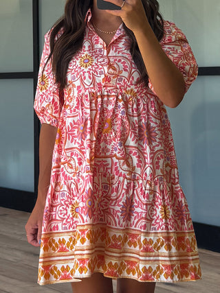 Malia Floral Puff Sleeve Dress