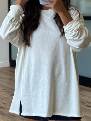 Oversized Washed Long Sleeve