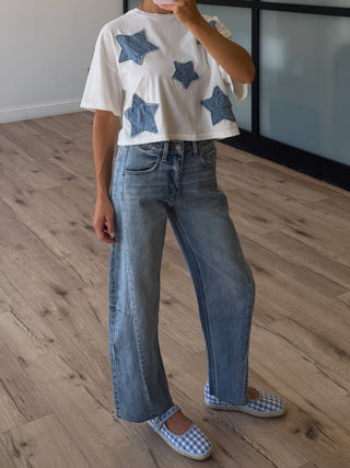 Sud Raw Hem Barrel Jeans