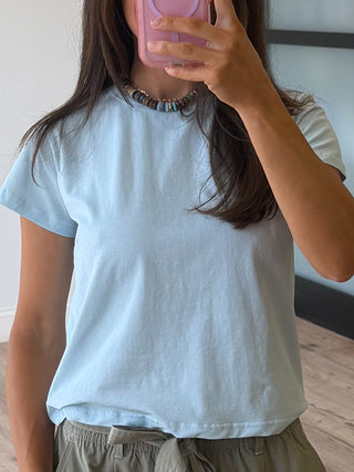 Maisie Vintage Tee | Baby Blue
