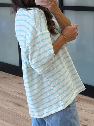 Boat Day Boyfriend Tee | Sky