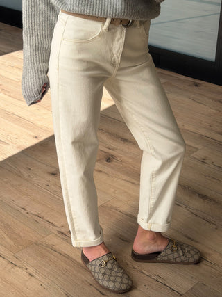 Russo High-Rise Jeans | Ivory | +Plus Available