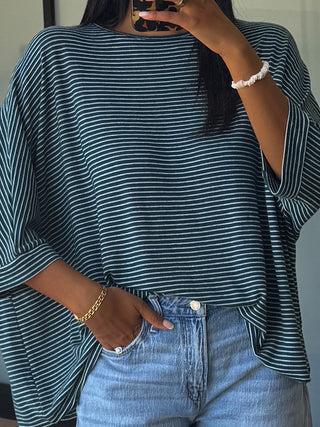 Dremme Brushed Knit Top | Pine