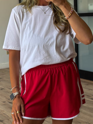 Old Skool Active Shorts | Cherry