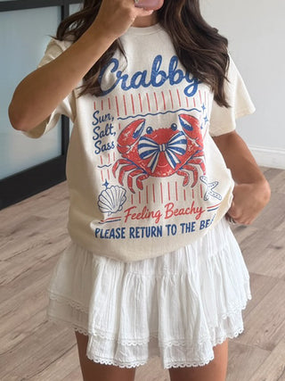 "Crabby" Oversized Graphic Tee