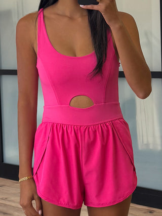 Work It Out Active Runsie | Hot Pink