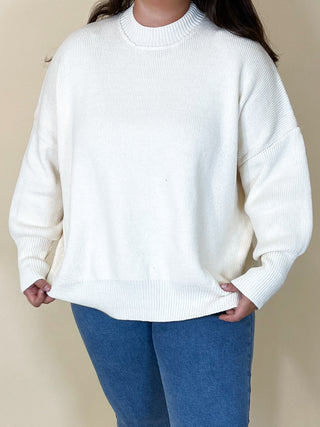 Bookclub Oversized Sweater | Ivory | +Plus Available | RESTOCK