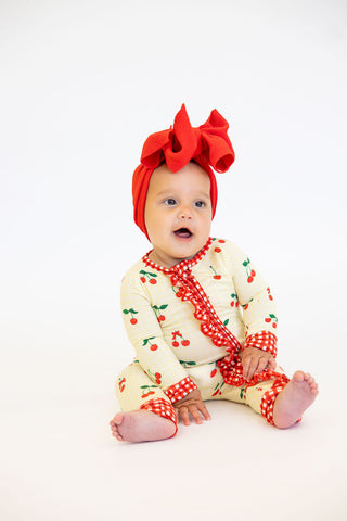 Very Cherry Ruffle Zippy | Tiny Talulah