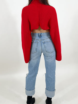 Keegan Chunky Knit Sweater | Red | FINAL SALE