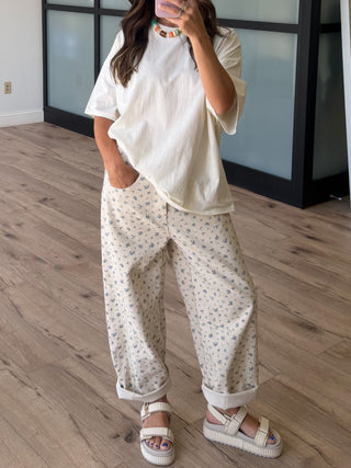 Westport Oversized Tee | Cream | RESTOCK