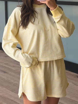 Boardwalk Stripe Crew Set | Daisy