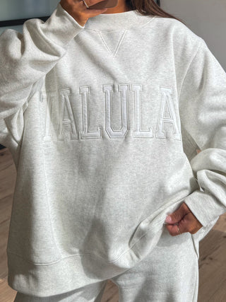 "TALULAH" Mock Neck Sweatshirt | Grey | +Plus Available