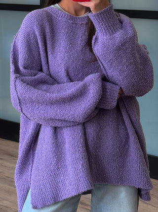 Lev Textured Sweater | Lavender | +Plus Available