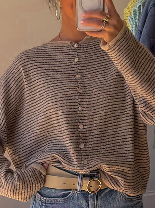 Isla Stripe Cardigan | Nautical