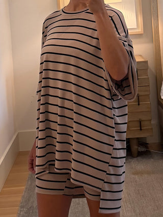 Novi Stripe Ribbed Tee + Shorts Set | 7 Colors Available | PREORDER