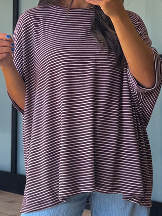 Dremme Brushed Knit Top | Burgundy
