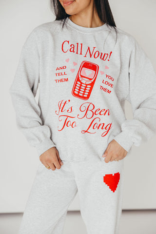 “Call Now” Graphic Sweatshirt | +Plus Available | PRE-ORDER