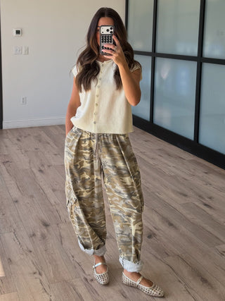 At Ease Camo Baggy Pants