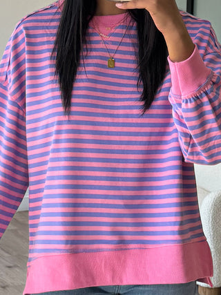 Seeing Stripes Pullover | Cotton Candy