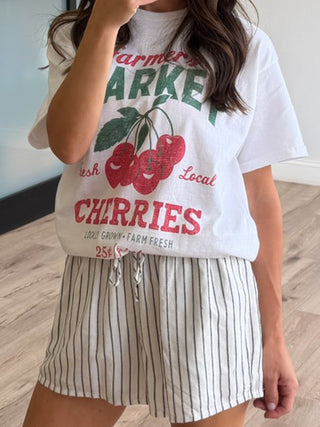"Farmer's Market Cherries" Graphic Tee