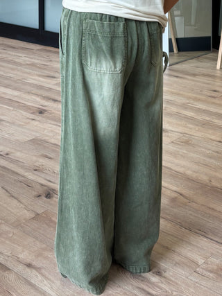 Gramercy Wide Leg Pants | Olive