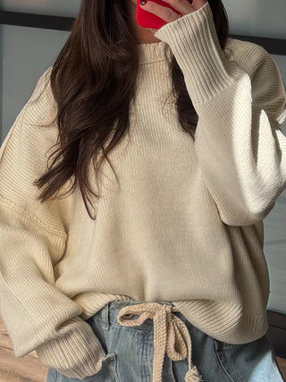 Tellico Ribbed Knit Sweater | Cream