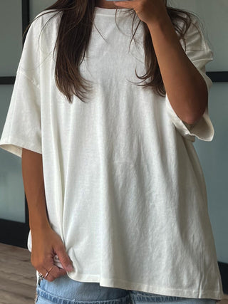 Jett Boyfriend Tee | Ivory