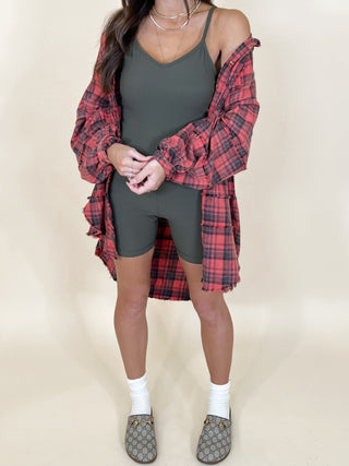 Stone Cliff Plaid Tunic | Rosewood | +Plus Available | RESTOCK