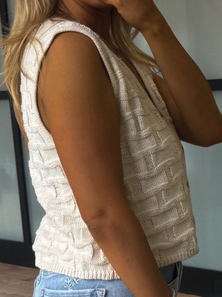 Lola Button Knit Top