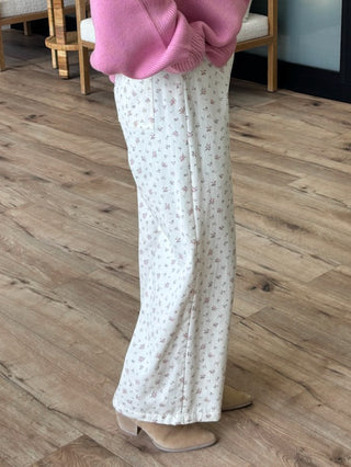 Prairie Floral Wide-Leg Pants | Pink | +Plus Available