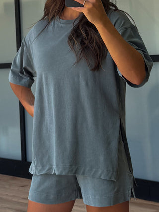 Roam Tee + Shorts Set | Eucalyptus