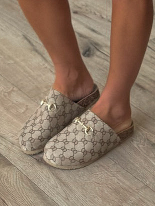 Canvas Horsebit Slides | RESTOCK