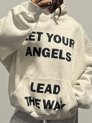 "Let Your Angels Lead" Graphic Hoodie
