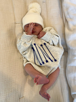 "MINI" Sweatshirt Bubble Romper | Tiny Talulah