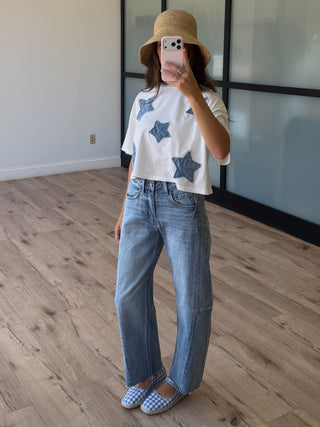 Sud Raw Hem Barrel Jeans
