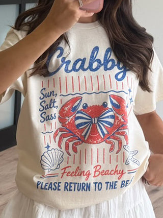 "Crabby" Oversized Graphic Tee