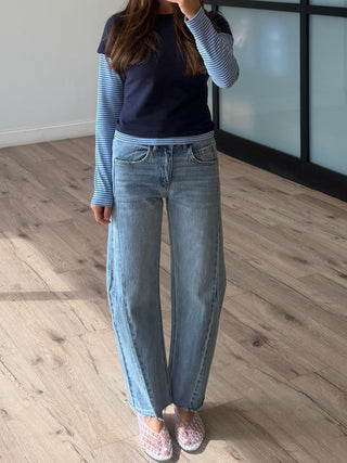Sud Raw Hem Barrel Jeans | RESTOCK