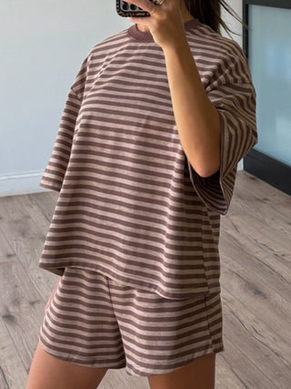 In The Air Relaxed Tee | Mocha Latte