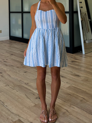 Maison Bleu Halter Dress