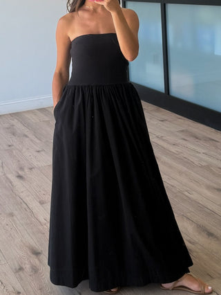 Markey Strapless Maxi Dress | Black