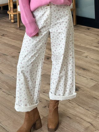 Prairie Floral Wide-Leg Pants | Pink | +Plus Available