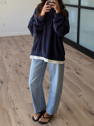 Take Two Layered Pullover | Navy | +Plus Available | RESTOCK