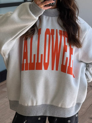 "HALLOWEEN" Reversible Mock Neck Sweatshirt